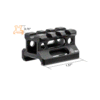UTG Super Slim Picatinny Riser Mount, 0.75in Saddle Height, 3 Slots, 1.57in in Length 001