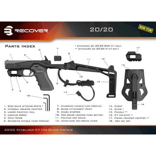 Recover Tactical 2020 Kit für Glock 003